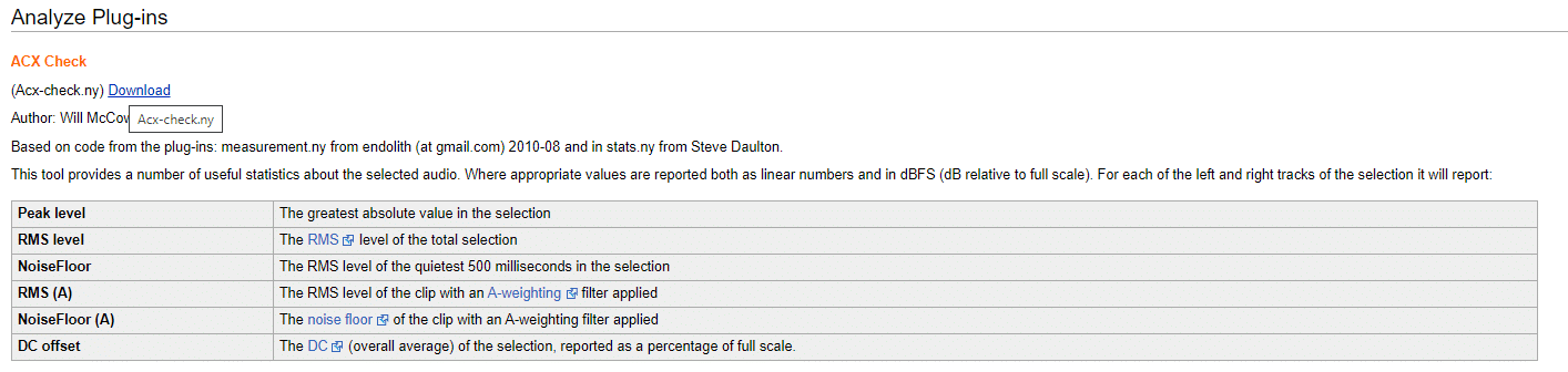 How To Install And Use Acx Check Plugin In Audacity Voice Over Tip