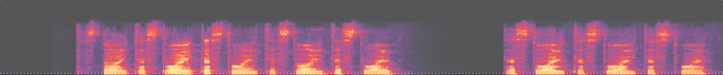 Audio after applying noise gate settings in Adobe Audition