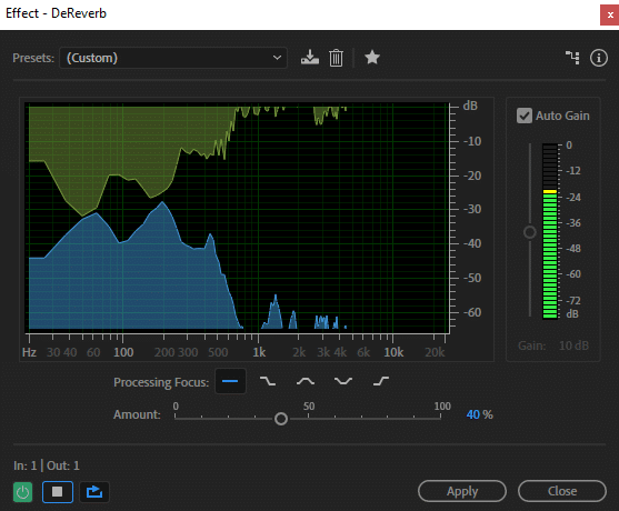 how to reduce echo in audition