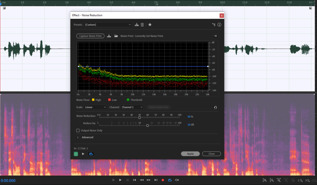 adobe audition noise gate