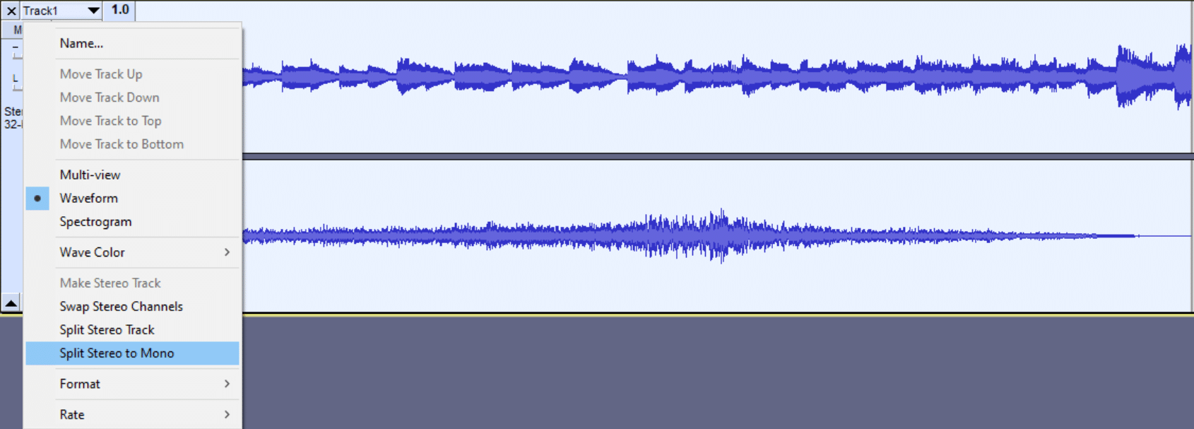 audacity not recording stereo mix